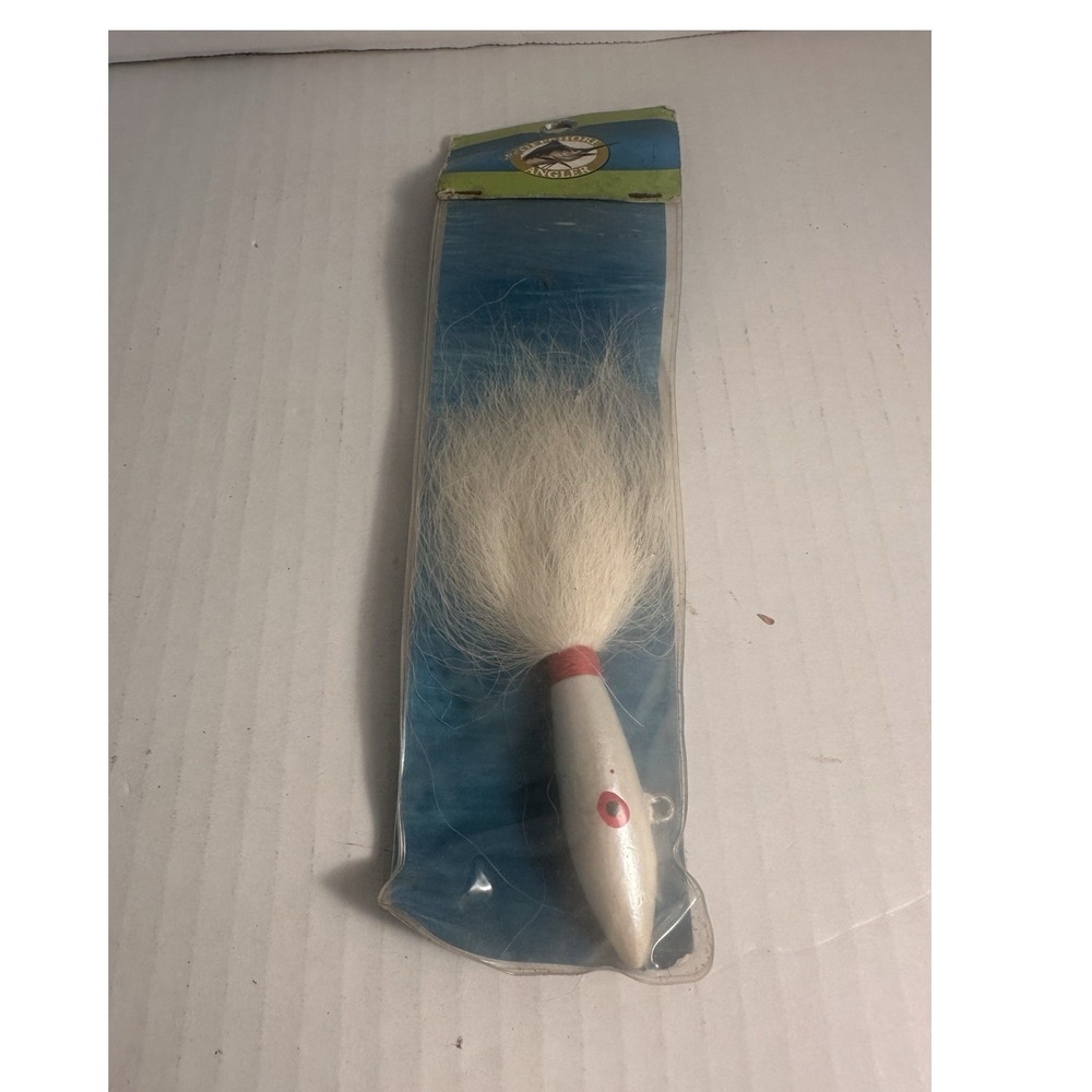 Offshore Angler Saltwater Jig Bucktail White/Red Hand-Tied Premium Hooks